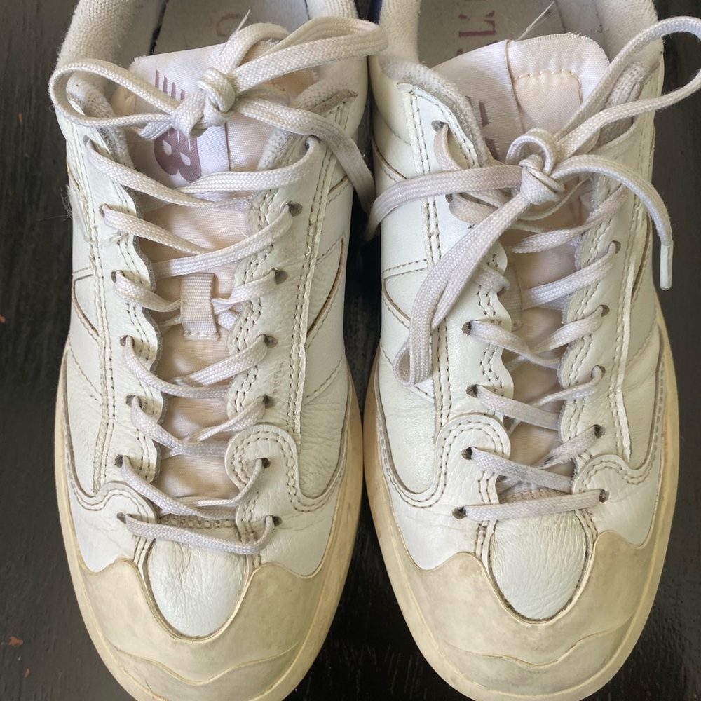 New Balance Cream and Tan CT302 Sneakers